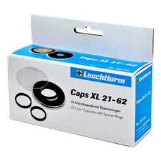 62mm - Coin Capsules (pack of 10) - CAPSXL62