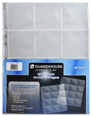 Guardhouse Shield 12 Pocket (10 pack) Polypropylene Pages