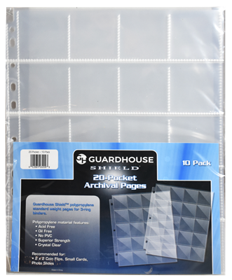 Guardhouse Shield 20 Pocket (10 pack) Polypropylene Pages