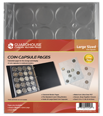 Coin Capsule Page - Large (PET Vac Form)