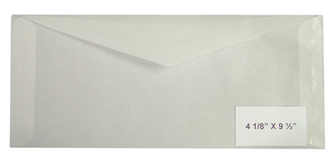 #10 Glassine Envelopes - Qty: 500