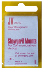 25x40mm Showgard Mounts - Pre-cut Singles (Clear)