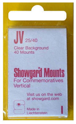 25x40mm Showgard Mounts - Pre-cut Singles (Clear)