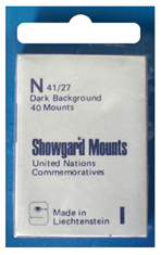 41x27mm Showgard Mounts - Pre-cut Singles (Black)