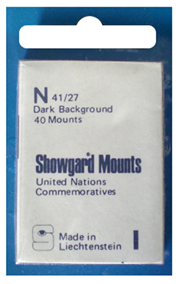 41x27mm Showgard Mounts - Pre-cut Singles (Black)