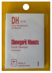 52x36mm Showgard Mounts - Pre-cut Singles (Clear)