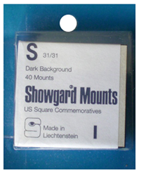 31x31mm Showgard Mounts - Pre-cut Singles (Black)