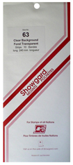 Showgard Mounts - 240mm Strips (Clear) - 63x240mm