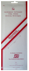 Showgard Mounts - 240mm Strips (Clear) - 74x240mm