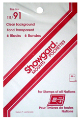 111x91 Showgard Blocks, Strips and Souvenir Sheets (Clear)