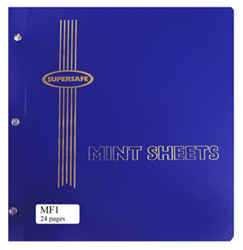 Mint Sheet File, 24 Sheet Capacity (Blue)