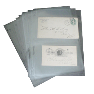 2 Pocket Archival Polypropylene Pages, Clear