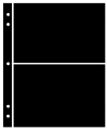 Supersafe Stocksheets 2 Rows 126mm, Black