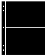 Supersafe Stocksheets 2 Rows 126mm, Black