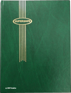 Supersafe Stockbook - 32 Black Pages (Green)