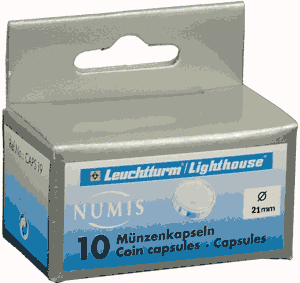 21mm - Coin Capsules (pack of 10)