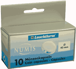 43mm - Coin Capsules (pack of 10)