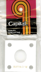 Capital Plastics 144 Coin Holder - Buffalo Nickel
