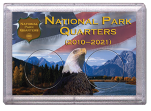 National Parks Flag and Eagle Design Frosty Case - 2 Hole