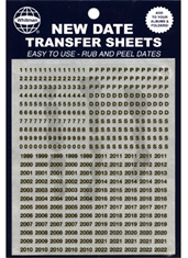 Black Date Transfer Sheets for Whitman Albums (1999-2028)