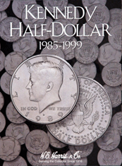 Kennedy Half Dollar Folder #2 1985-1999