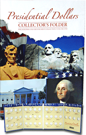 Presidential Dollar Four Panel Folder P&D Vol. I 2007-2011