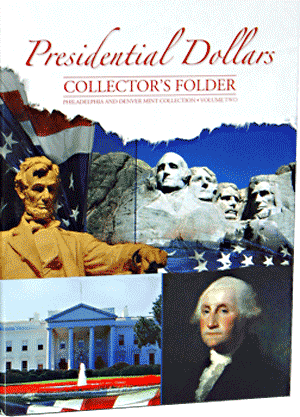 Presidential Dollar Four Panel Folder P&D Vol. II 2012-16