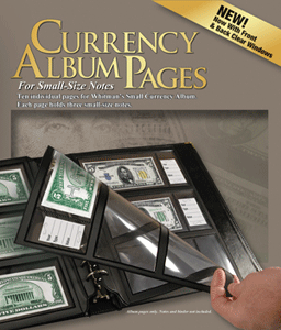Refill Pages Whitman Premium Currency Album - Modern Notes - Clear View