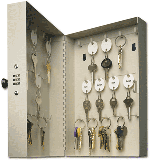28 Key Hook-Style Cabinet