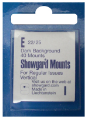 22x25mm Showgard Mounts - Pre-cut Singles (Black)