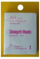 41x31mm Showgard Mounts - Pre-cut Singles (Clear)