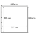 Plastic Pockets for Mint Sheets, Black - MAX1AS