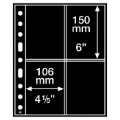 Grande Sheets 4 Pocket for Postcards, Black