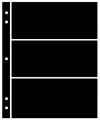 Supersafe Stocksheets 3 Rows 82mm, Black