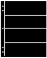 Supersafe Stocksheets 4 Rows 61mm, Black