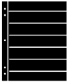 Supersafe Stocksheets 7 Rows 33mm, Black