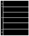 Supersafe Stocksheets 6 Rows 38mm, Black