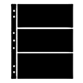 Hagner Stock Sheets 3 Row Black One Sided
