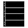 Hagner Stock Sheets 4 Row Black One Sided