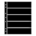 Hagner Stock Sheets 5 Row Black One Sided