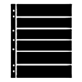 Hagner Stock Sheets 6 Row Black One Sided