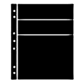 Hagner Stock Sheets 3 DIFF Row Black One Sided