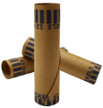 Preformed Tube Coin Wrappers - Nickel