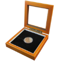 Guardhouse 5x5 Glass-top Wood Display Box - Holds Medium Sized Capsule