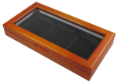 Wood Glass-Top Display Slab Box - 3 Slab Universal