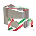 2.5x2.5 Paper Coin Holders for ASE/Large Dollar - Mexican Flag