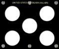 U.S. Silver Dollars - NO OTHER PRINT