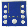 My Birth Year (.5, 5 quarters, .10, .05, .01)