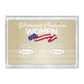 American Women Quarter Frosty Case - 2 Hole