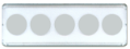 Whitman 2x6 Nickel Strip 5 Hole -  (25 pack)